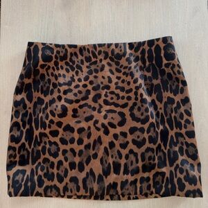 Leopard Print Women's Skirt